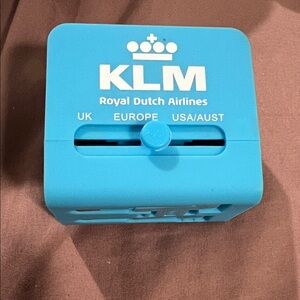 KLM Blue Travel Adapter